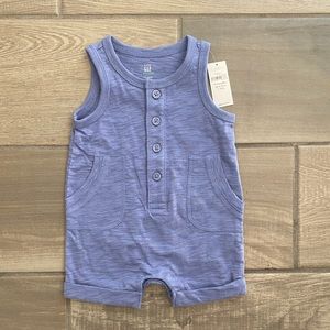 Baby Gap Generation Good Shorty One Piece Blue 0-3 Months